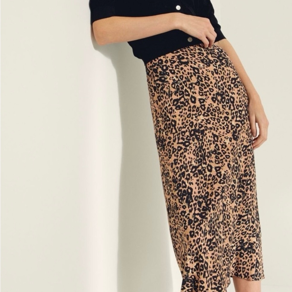 Wilfred Animal Print Midi Skirt